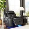 Kempten Rocker Leather Look Recliner (8210525) image 9