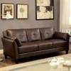 Pierre Stationary Leatherette Sofa (CM6717BR-SF-PK) image 1