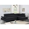 Moderno Leather Look Sectional (Moderno Sectional - Black) image 1