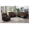 Walter Reclining Fabric Loveseat (Walter Loveseat - Chocolate) image 2