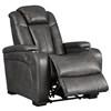 Turbulance Power Leather Look Recliner (8500113) image 2
