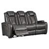 Turbulance Power Reclining Leather Look Sofa (8500115) image 2