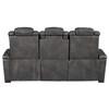 Turbulance Power Reclining Leather Look Sofa (8500115) image 4
