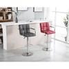 Adjustable Height Stool (HHC2494 Barstool with Arms - Gray) image 2