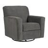 Alcona Swivel Glider Fabric Accent Chair (9831042) image 2