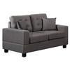 Stationary Fabric Loveseat (HH8855 Loveseat - Gray) image 1
