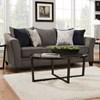 Simmons Stationary Fabric Sofa (Simmons 6485 Sofa - Pewter) image 2
