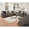 Simmons Stationary Fabric Sofa (Simmons 6485 Sofa - Pewter) image 4