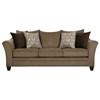 Simmons Stationary Fabric Sofa (Simmons 6485 Sofa - Truffle) image 1