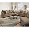 Simmons Stationary Fabric Sofa (Simmons 6485 Sofa - Truffle) image 3