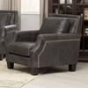Fauteuil fixe en cuir (3135) image 1