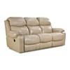 Reclining Leather Sofa (135-30-10) image 1
