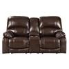Hallstrung Power Reclining Leather Match Loveseat (U5240218) image 1