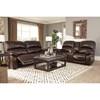 Hallstrung Power Reclining Leather Match Loveseat (U5240218) image 11