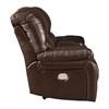 Hallstrung Power Reclining Leather Match Loveseat (U5240218) image 4