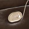 Hallstrung Power Reclining Leather Match Loveseat (U5240218) image 7