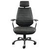 Executive Swivel Office Chair Onyx Black Leather image 1