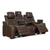 Game Zone Power Reclining Leather Look Sofa (3850115) image 2