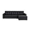 Shelby Leather 2 pc Sectional (Shelby 1015-Y6 2 pc Sectional - Black) image 1