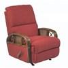 Rocker Fabric Recliner (122RR Rocker Recliner - Red) image 1