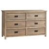 Ranch 6-Drawer Dresser (PT-3401) image 1