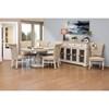 Round Bonaza Ivory Counter Height Dining Table with Pedestal Base (IFD4151RNDTP/IFD4150RNDBA) image 4