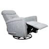 Fauteuil inclinable pivotant berçant Amsterdam en tissu (9117-1-GIORGIO CHARCOAL) image 3