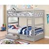 California CM-BK588T-GY Twin/Twin Bunk Bed image 1