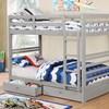 California CM-BK588T-GY Twin/Twin Bunk Bed image 2