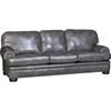 Stationary Leather Sofa (3620L10 Sofa - Valentino Grey) image 1