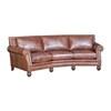 Stationary Leather Sofa (4300L11 Conversational Sofa - Valentino Cognac) image 1