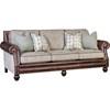 Stationary Fabric Sofa (4300LF10 Sofa - Degorgeous Plank/Vacchetta Lodge) image 1