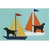 Frontporch 1402/03 Rug - Sailing Dogs Blue image 1