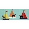 Frontporch 1402/03 Rug - Sailing Dogs Blue image 2