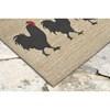 Frontporch 1870/12 Rug - Roosters Neutral image 2