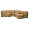 Viceroy Leather 4 pc Sectional (77492-07/77492-09/77492-14/77492-15-CARNIVAL-LAGER) image 1