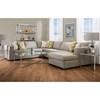 Fabric 4 pc Sectional (2901CLG/2902CLG/2905CLG/2907CLG-DESIRE-IVORY) image 1