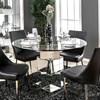 Round Izzy Dining Table with Glass Top and Pedestal Base (CM3384RT-TABLE) image 1