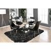 Round Izzy Dining Table with Glass Top and Pedestal Base (CM3384RT-TABLE) image 3