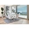 Round Izzy Dining Table with Glass Top and Pedestal Base (CM3384RT-TABLE) image 4