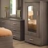 1-Drawer Kids Chest (1466 Chest with Mirror Front - Charcoal) image 1
