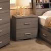 2-Drawer Kids Nightstand (1466 Kids Nightstand - Charcoal) image 1