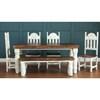 Santa Rita White Bench (LT BAN-13WHT) image 1