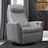 Fauteuil inclinable motorisé pivotant berçant en cuir (60-05E) image 1