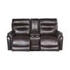 Fortuna Power Reclining Leather Loveseat with Console (FT850LC) image 2