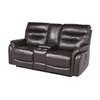 Fortuna Power Reclining Leather Loveseat with Console (FT850LC) image 4