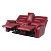 Fortuna Power Reclining Leather Loveseat with Console (FT850LW) image 4