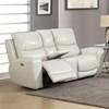 Laurel Power Reclining Leather Loveseat with Console (LL950CLI) image 2