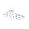 Queen Upholstered Panel Bed (I 5966Q) image 5