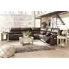 Ricmen Power Reclining Leather Match 3 pc Sectional (U4370147/U4370171/U4370118) image 7